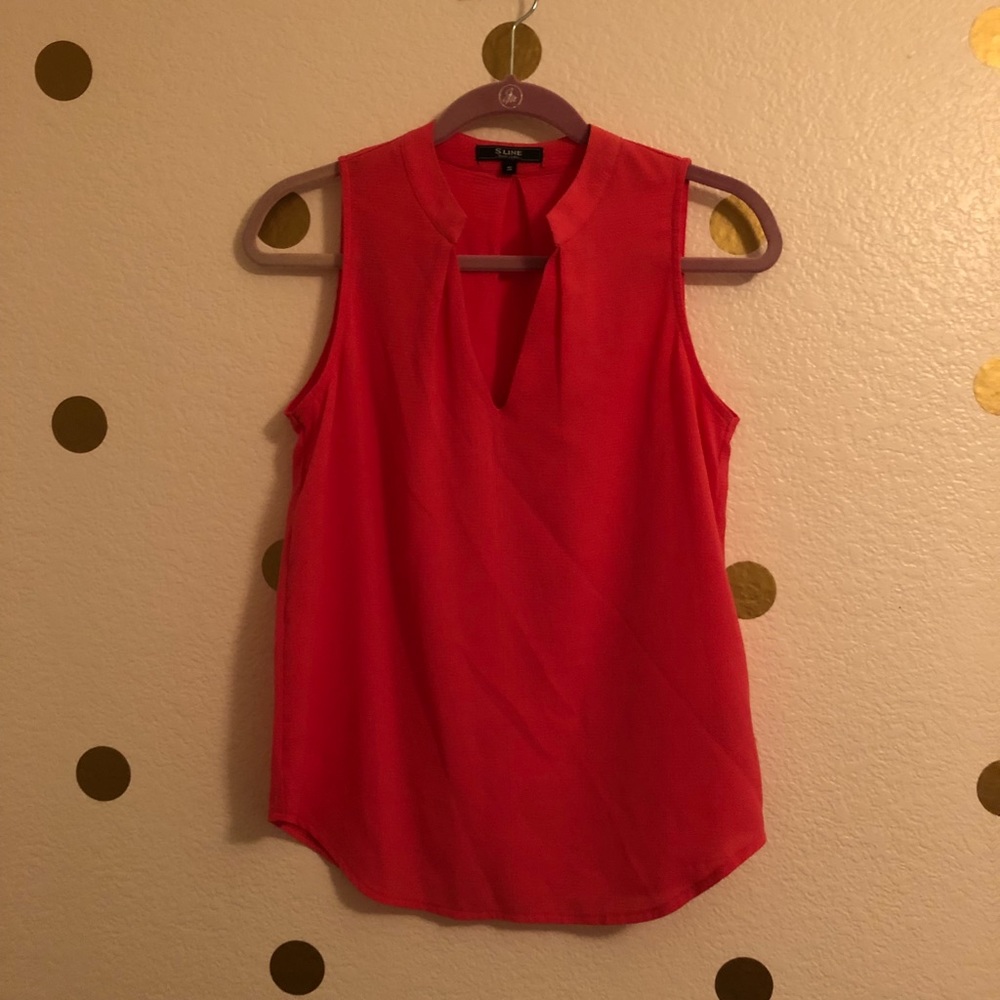 S Line bright pink tank top size Small